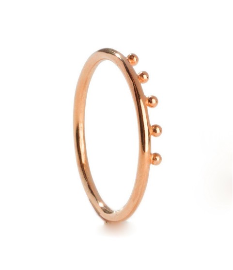 Daily wear one gram 14k gold vermeil jewellery minimalist dot silver ring 925