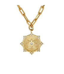  fashion 925 sterling silver gold plated coin pendant necklace